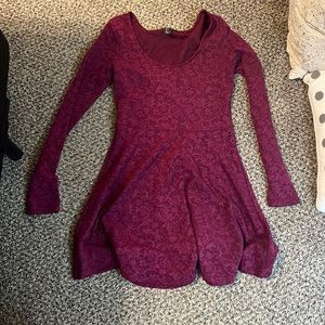 Burgundy forever 21 dress